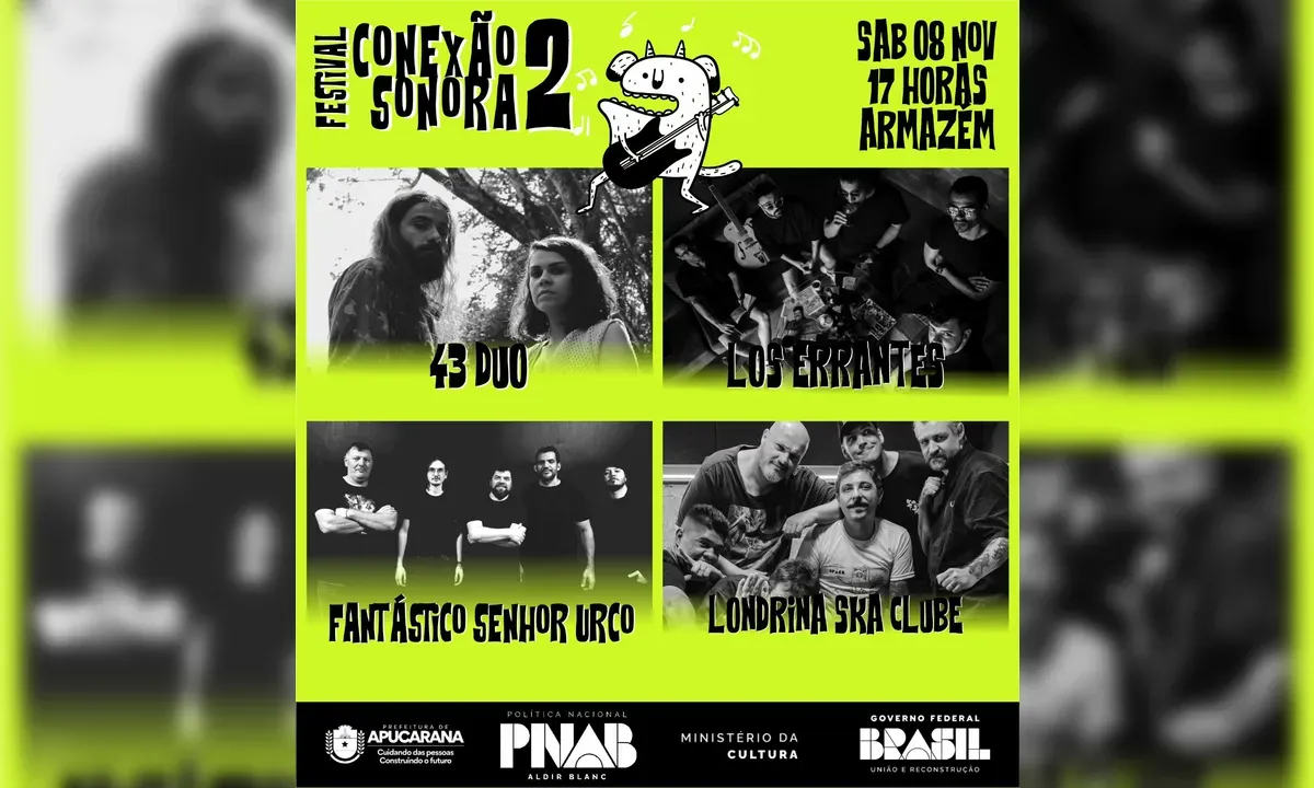 Apucarana recebe Festival Conexão Sonora neste fim de semana