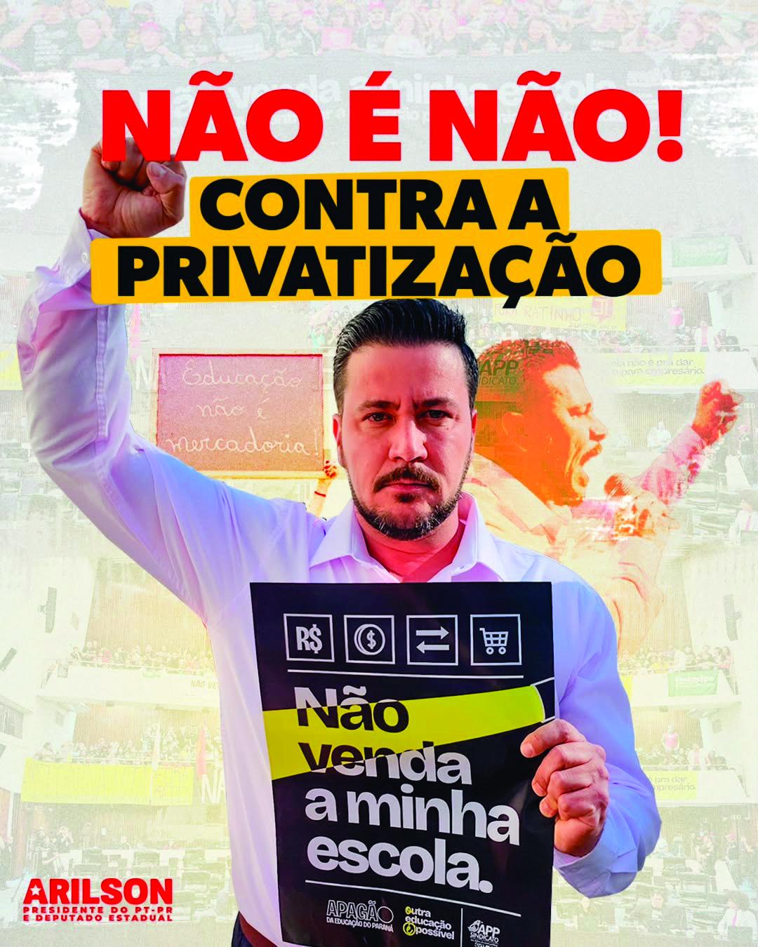 ARILSON CHIORATO SE IMPÕE COMO A VOZ DA RESISTÊNCIA NO PARANÁ E COMEMORA DERROTA DO PROJETO DE PRIVATIZAÇÃO DAS ESCOLAS