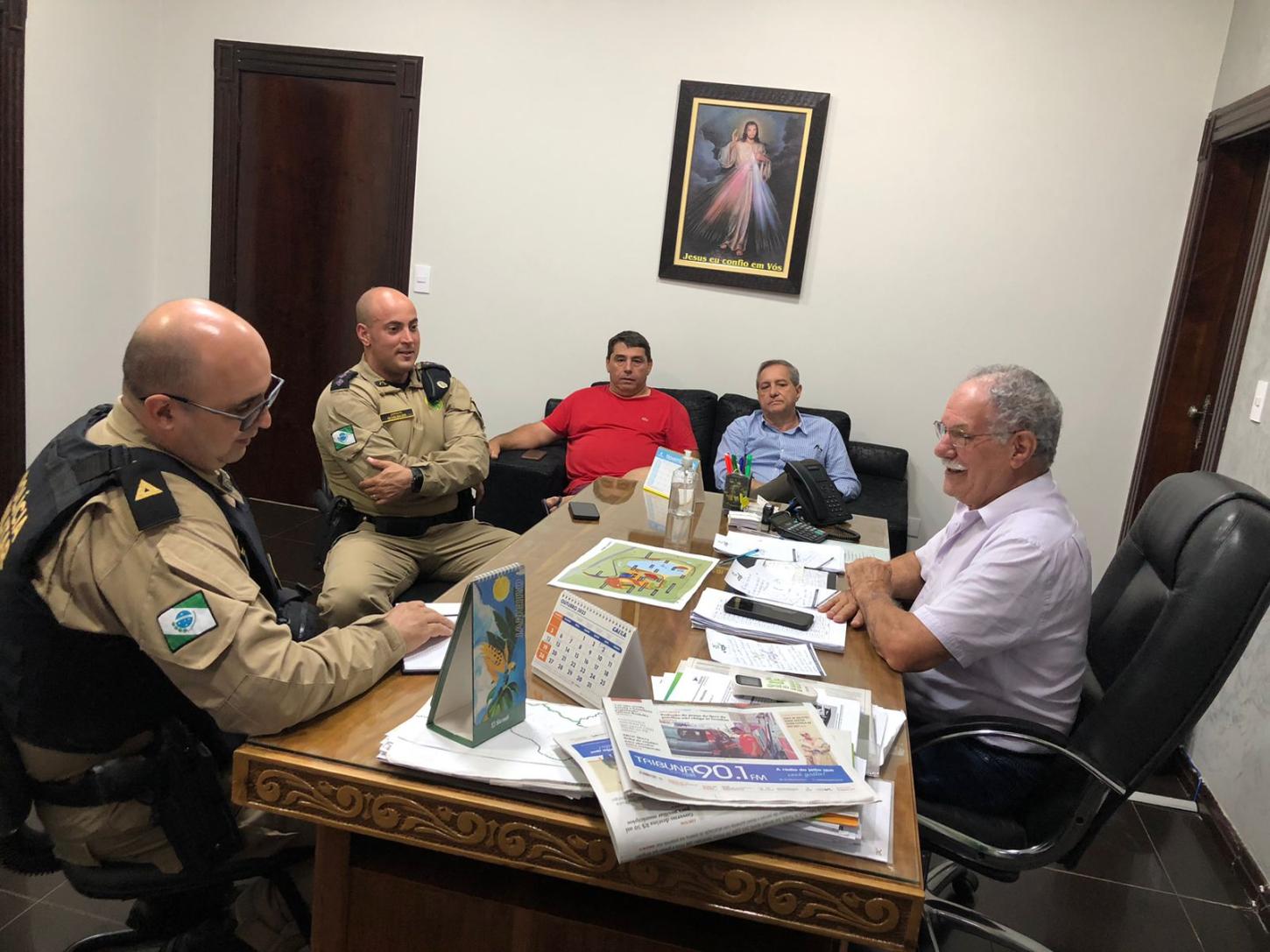 Prefeitura e Polícia Militar alinham segurança para aniversário de Jandaia do Sul