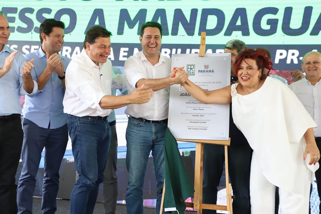 RATINHO JUNIOR, SANDRO ALEX E  IVONÉIA FURTADO TRANSFORMAM MANDAGUARI: O MAIOR PACOTE VIÁRIO  DA HISTÓRIA MUDA PARA SEMPRE A PR-444