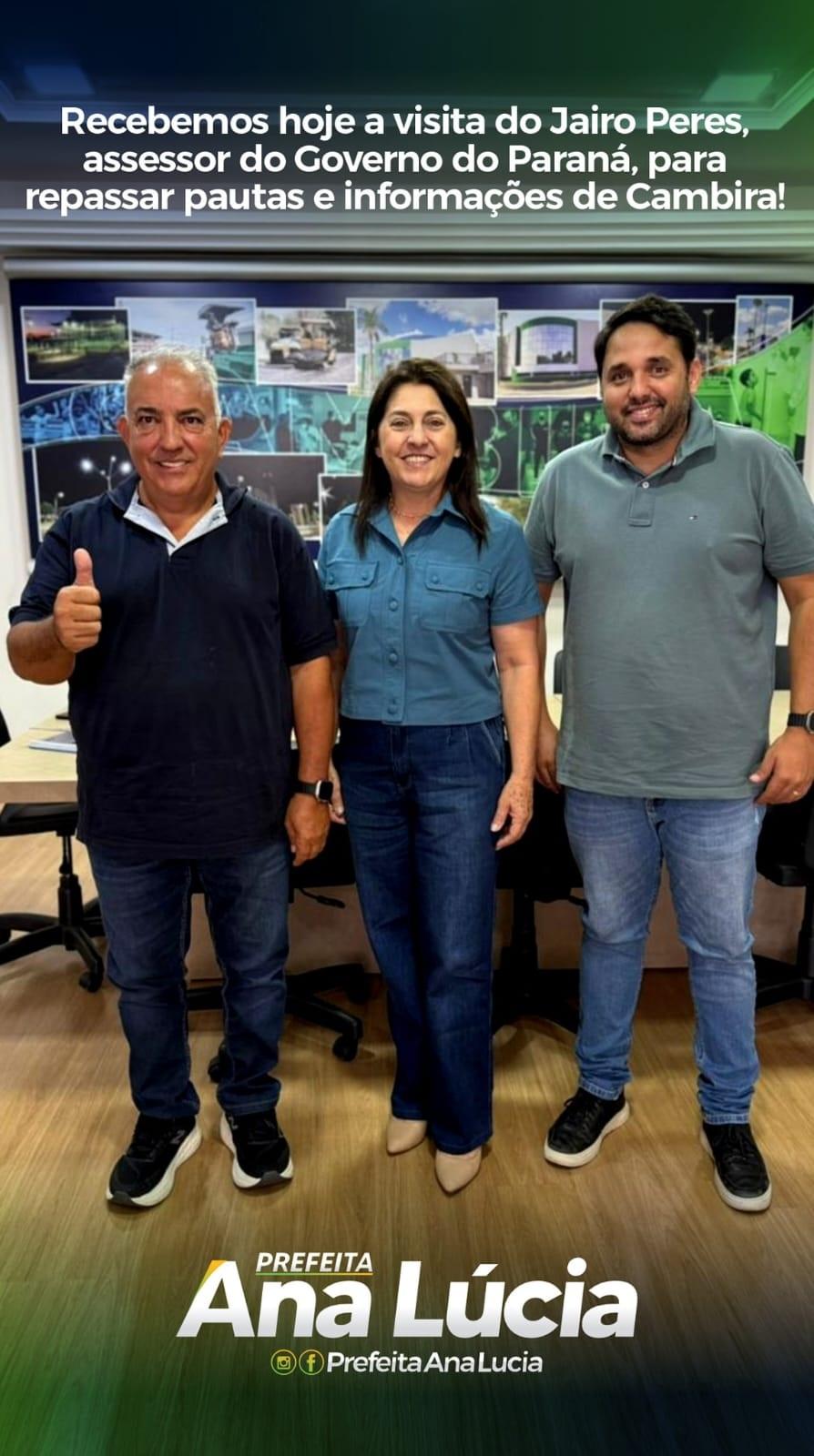 ANA LÚCIA ACELERA CAMBIRA, GARANTE NOVA PATROLA E FORTALECE PARCERIA COM O GOVERNO DO ESTADO