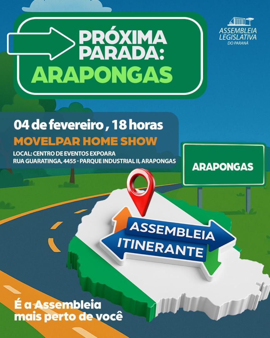 Arapongas vai receber a primeira Assembleia Itinerante de 2026 durante a Movelpar