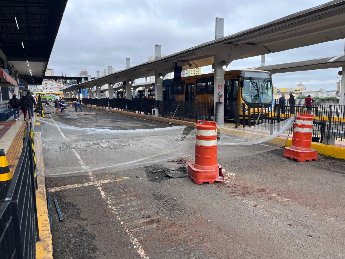Reforma no Terminal Urbano chega a mais duas plataformas